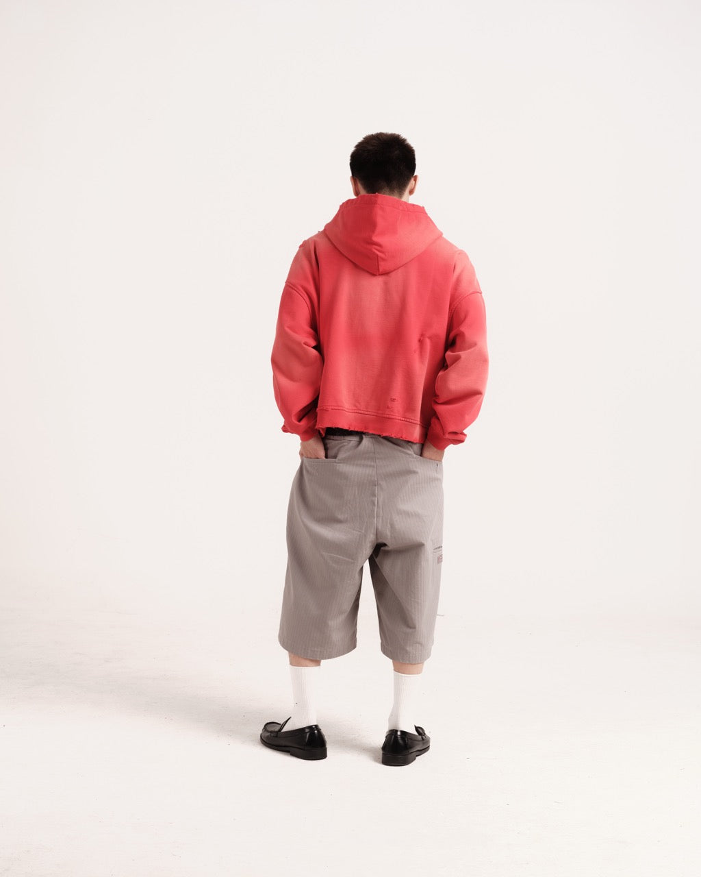 Faded Crimson Zip-up Hoodie (Clean)