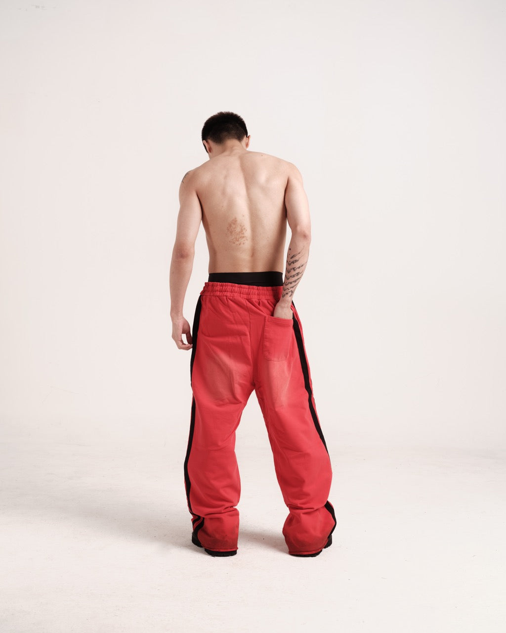 Faded Ruined Crimson Sweat Pants