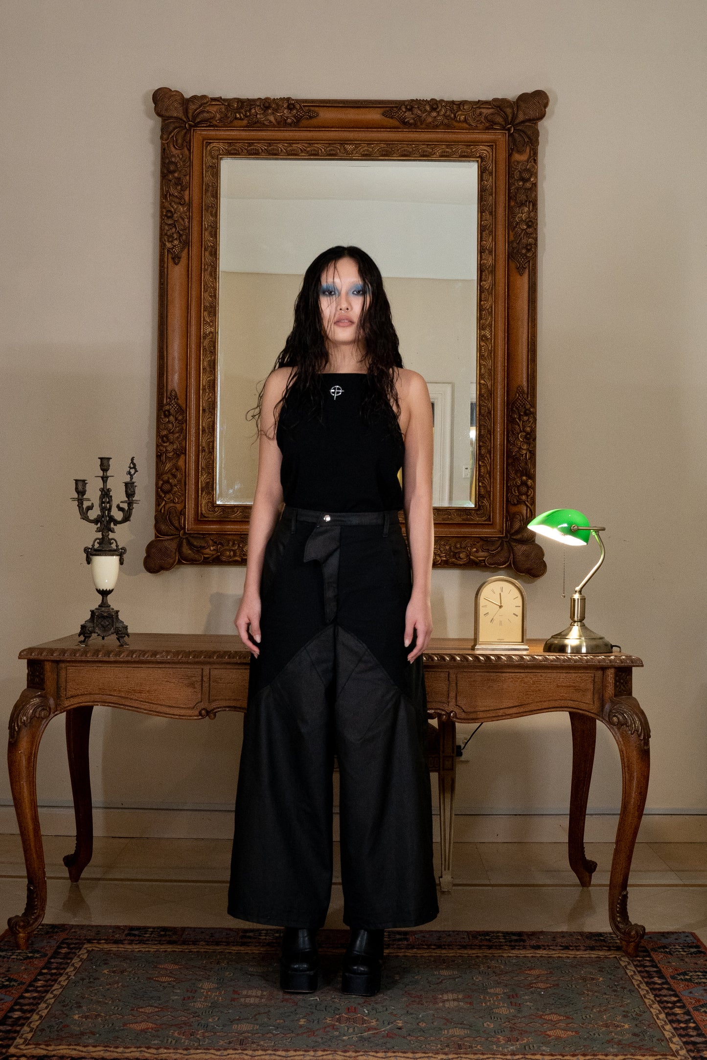 RHITTA WAXED PARACHUTE PANTS