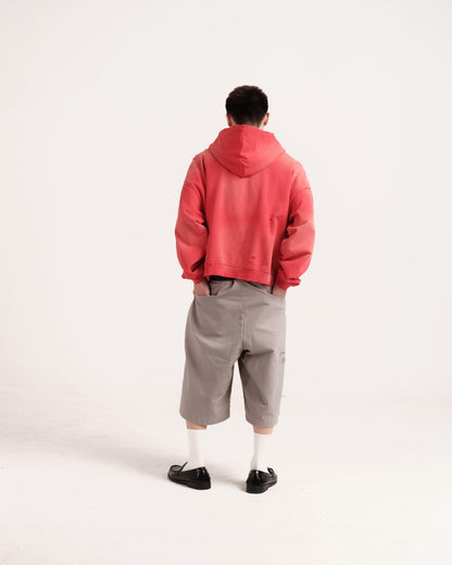 Faded Crimson Zip-up Hoodie (Clean)