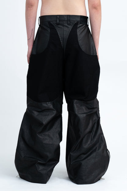 RHITTA WAXED PARACHUTE PANTS