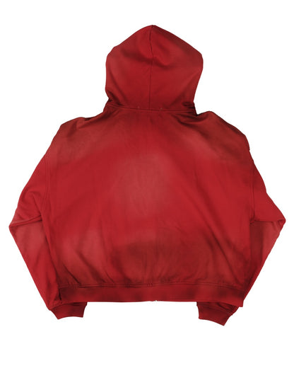 Faded Ruined Crimson Zip-Up (Dirty)